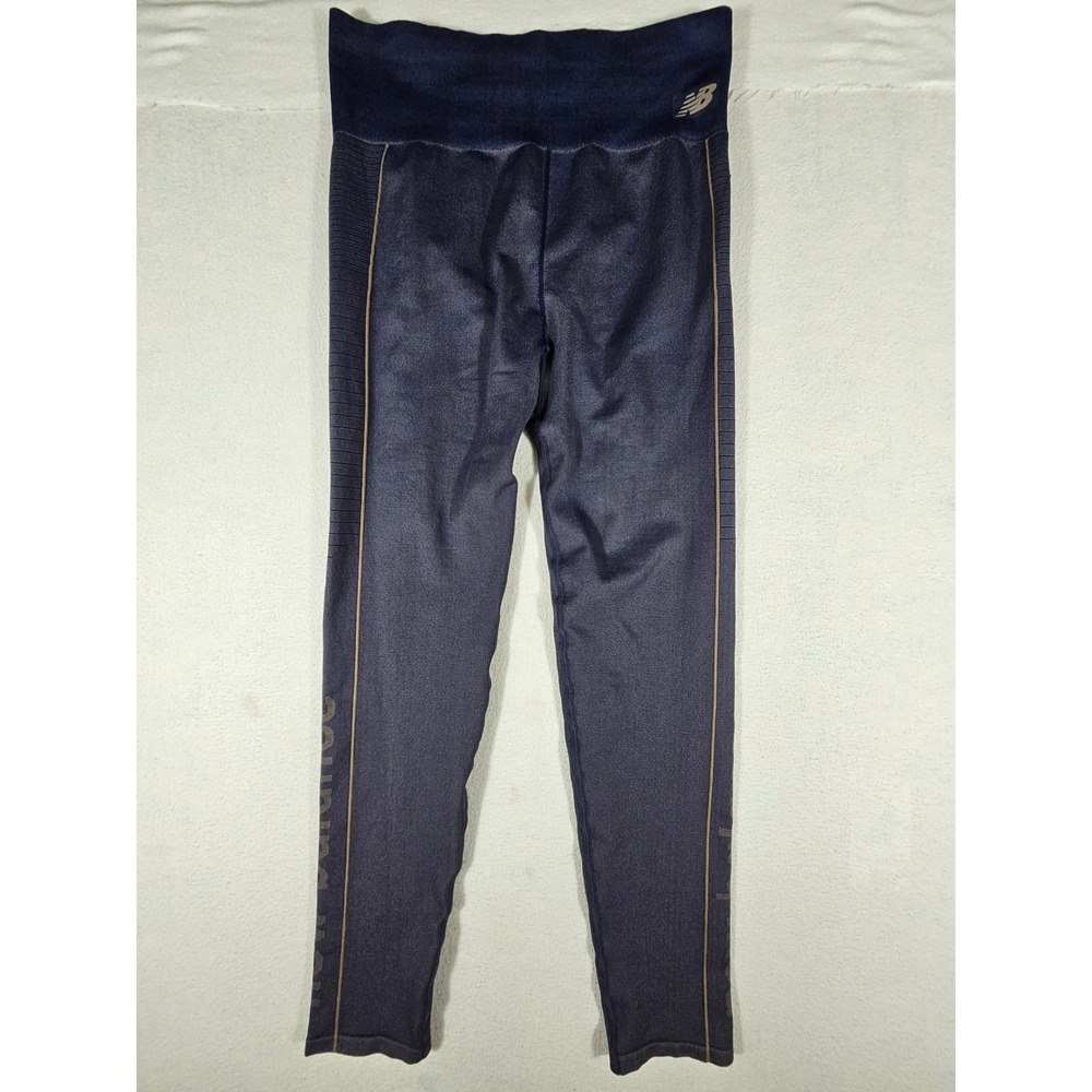 New Balance Womens Seamless High Rise Leggings Navy Blue R002100 Size Medium NWT